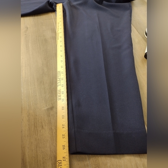 Dressbarn navy blue pull on elastic waist professional pant - Picture 7 of 9
